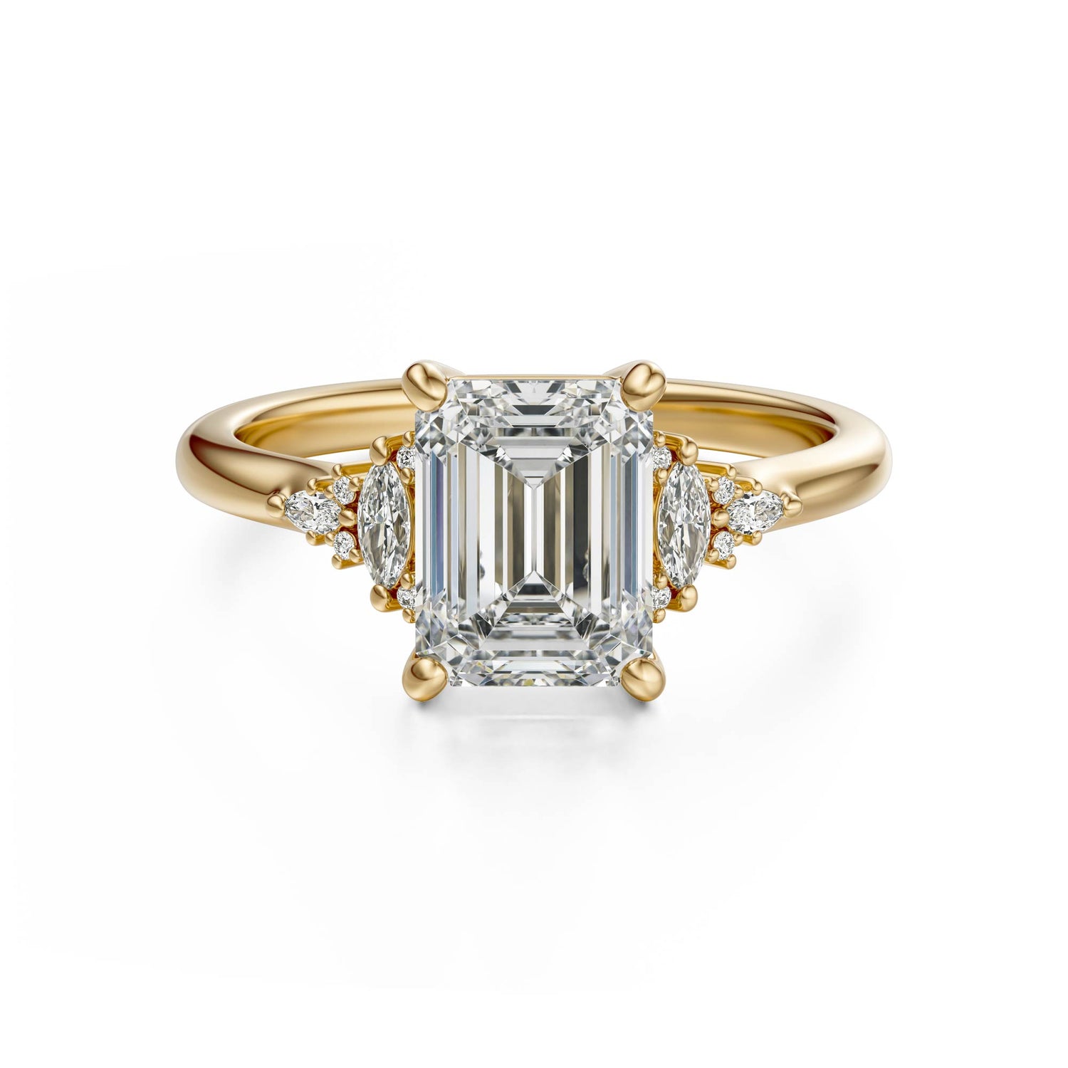 The Low Maeve Ring | Emerald Cut