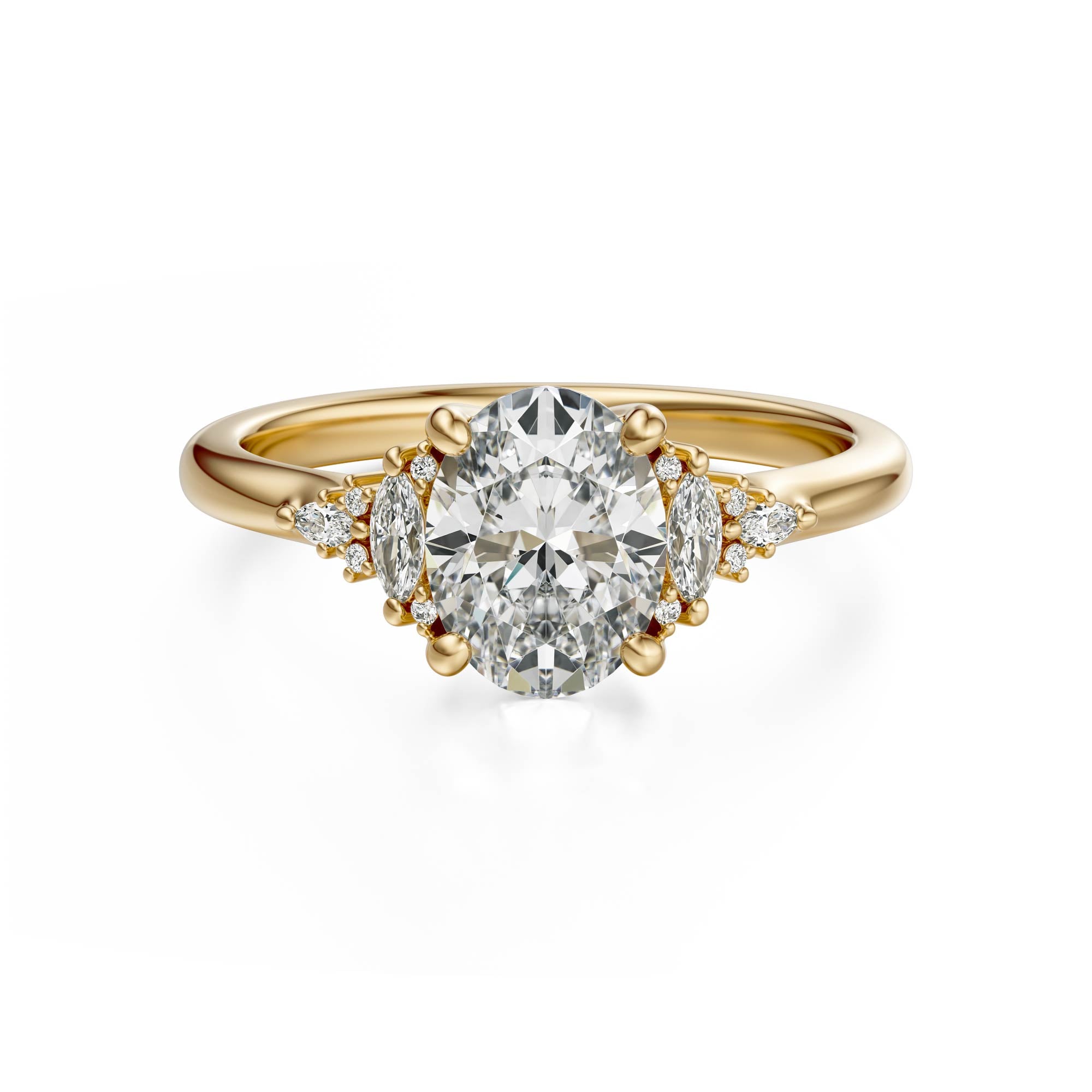 The Low Maeve Ring | Oval | Setting Only