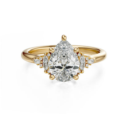 The Low Maeve Ring | Pear | Setting Only