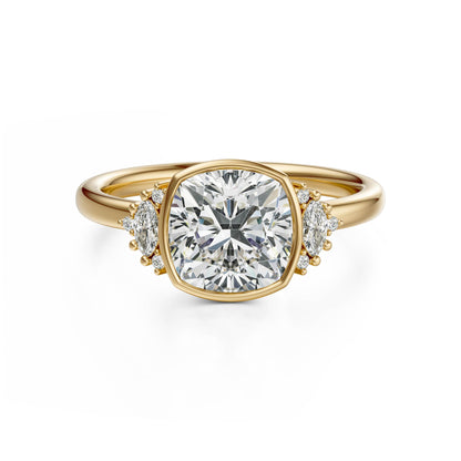 The Bezel Maren Ring | Cushion