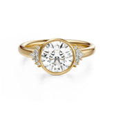 The Bezel Maren Ring | Round - Lavender Creek Gems 