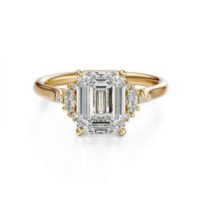 The Maren Ring | Emerald Cut | Setting Only