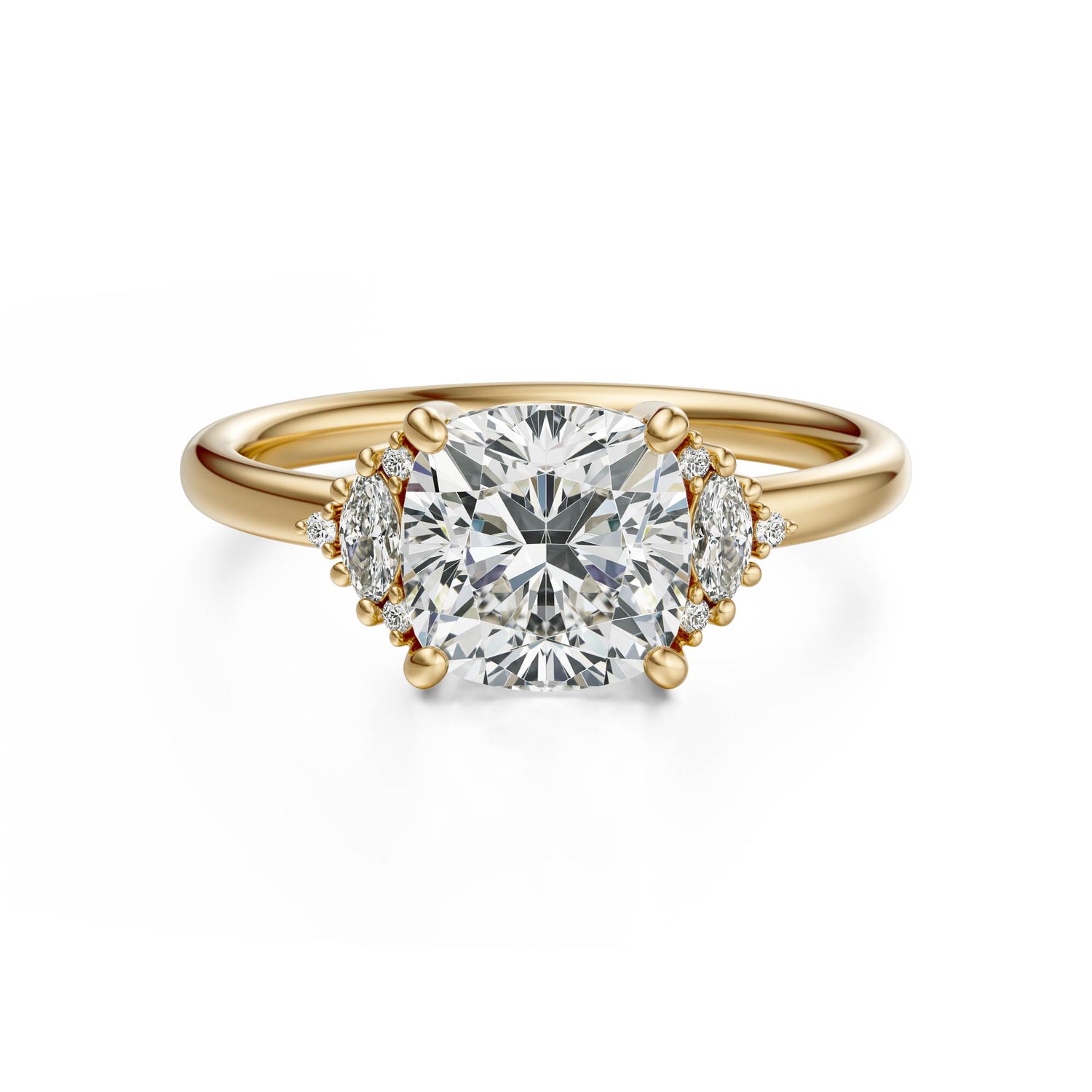 The Low Maren Ring | Cushion | Setting Only