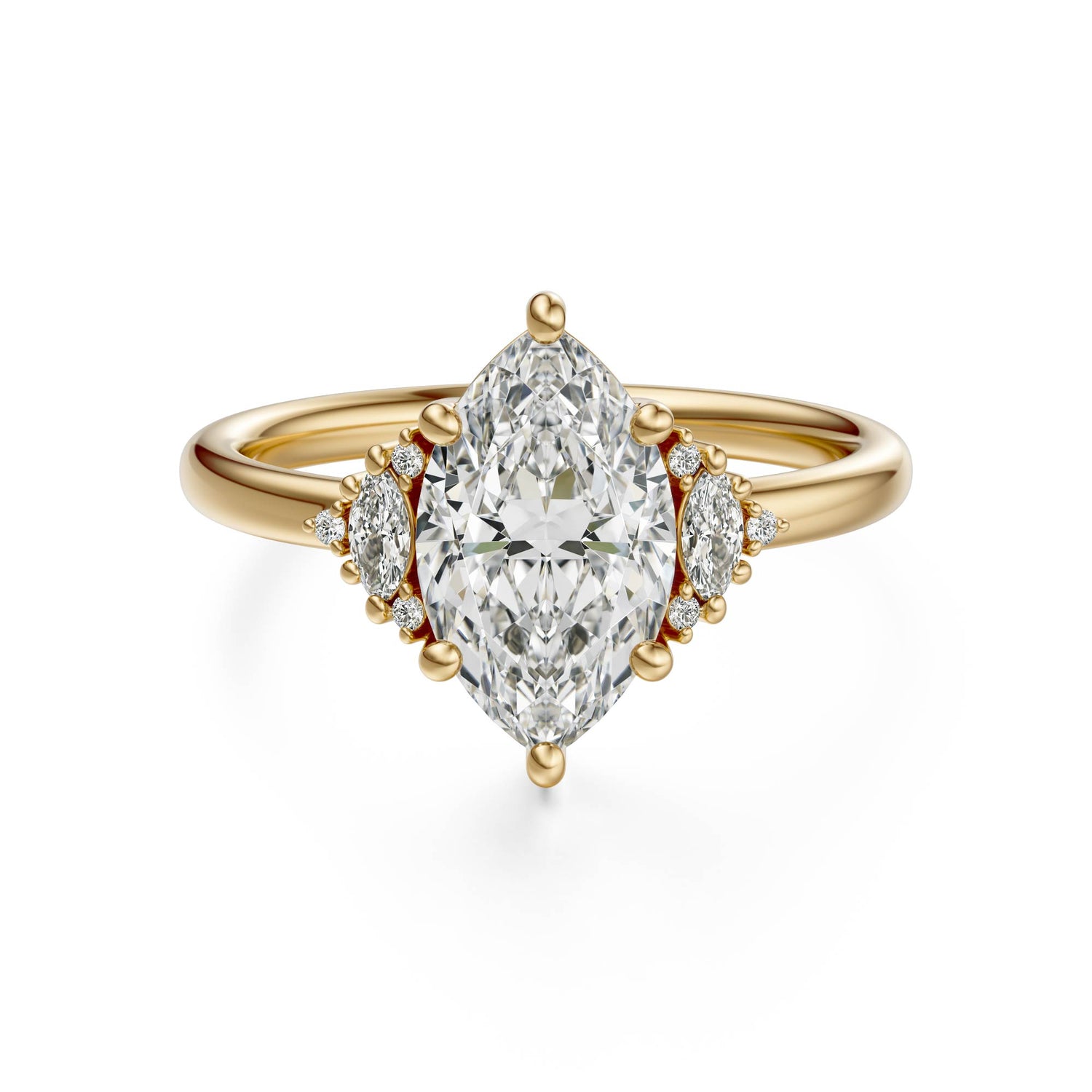 The Low Maren Ring | Marquise | Setting Only