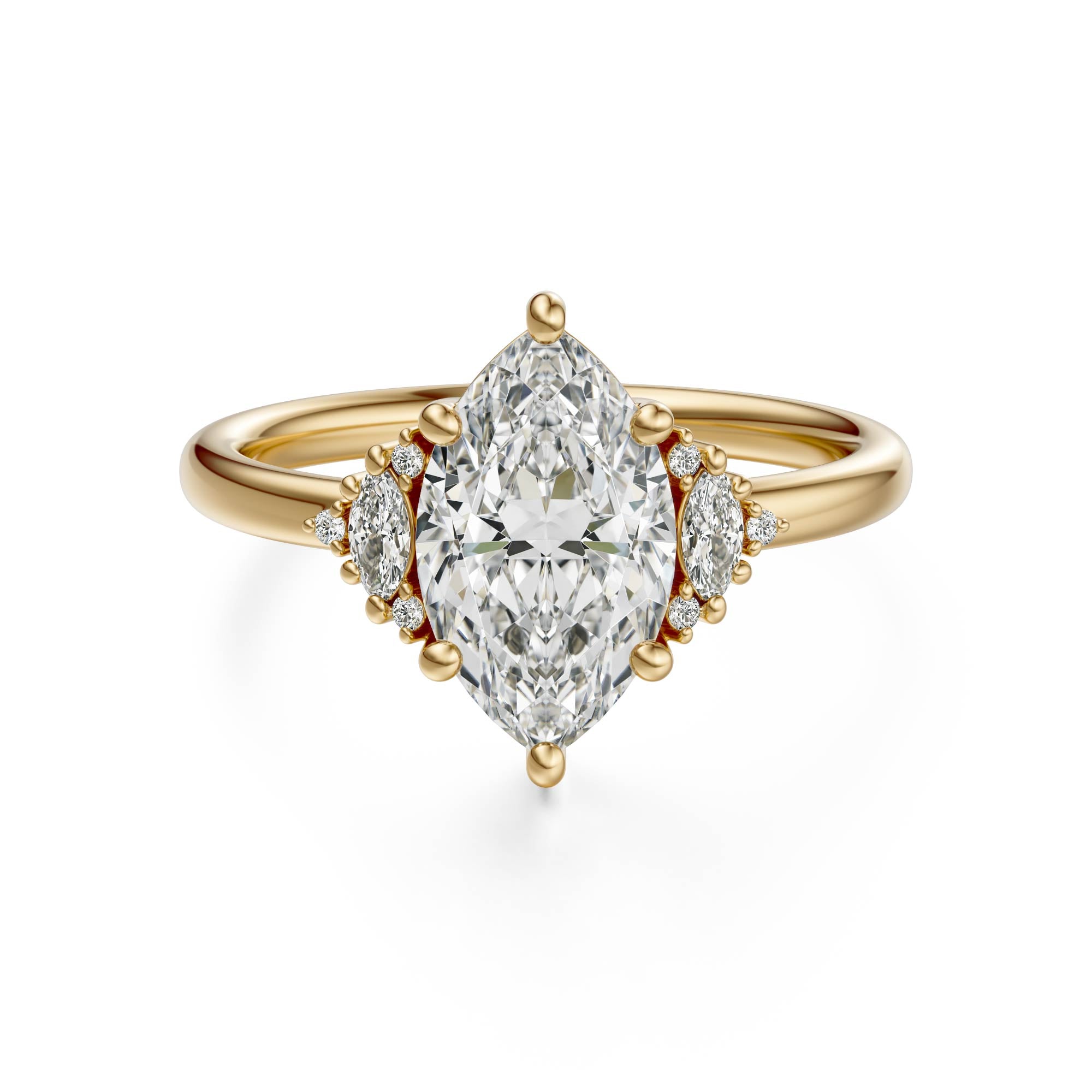 The Low Maren Ring | Marquise | Setting Only