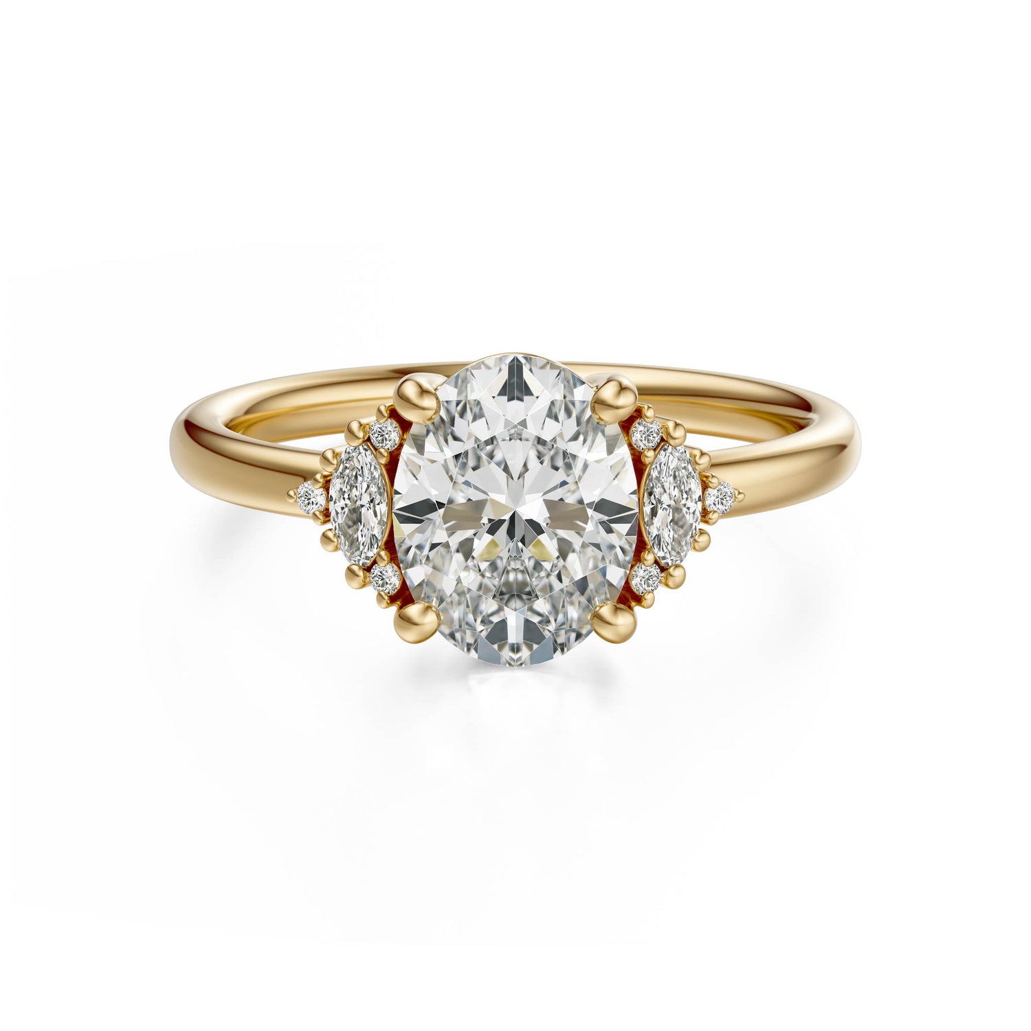 The Low Maren Ring | Oval | Setting Only