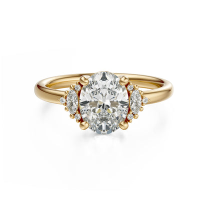 The Low Maren Ring | Oval | Setting Only