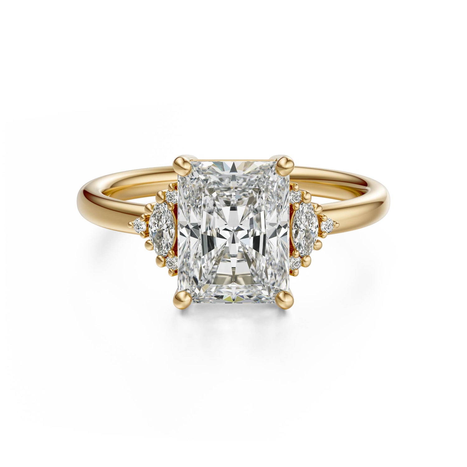 The Low Maren Ring | Radiant | Setting Only