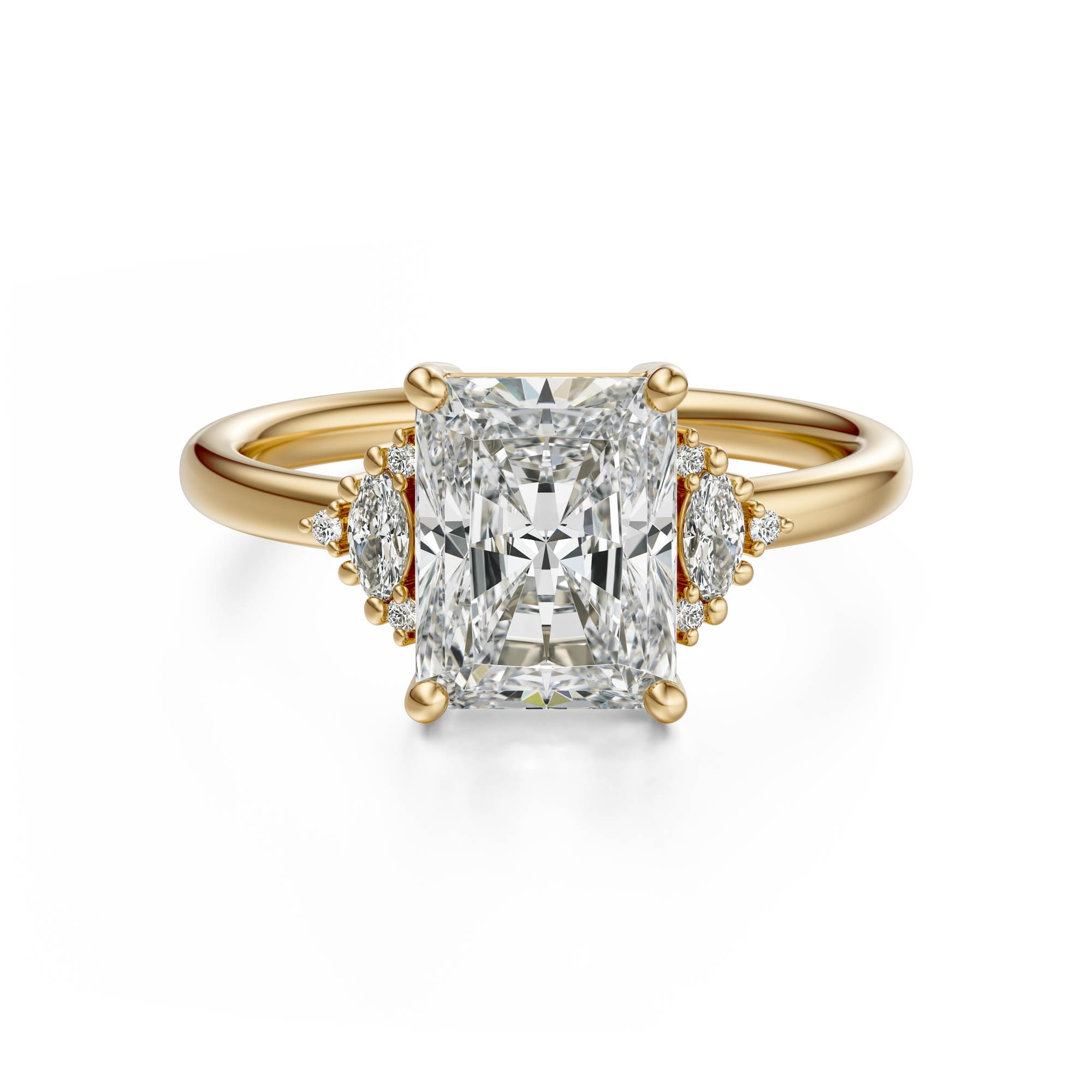 The Low Maren Ring | Radiant | Setting Only