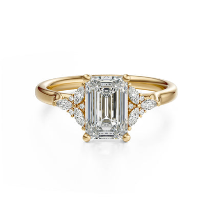 The Meadow Ring | Emerald Cut - Lavender Creek Gems 