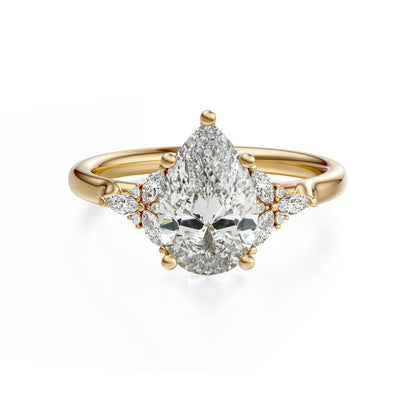 The Meadow Ring | Pear | Setting Only - Lavender Creek Gems 