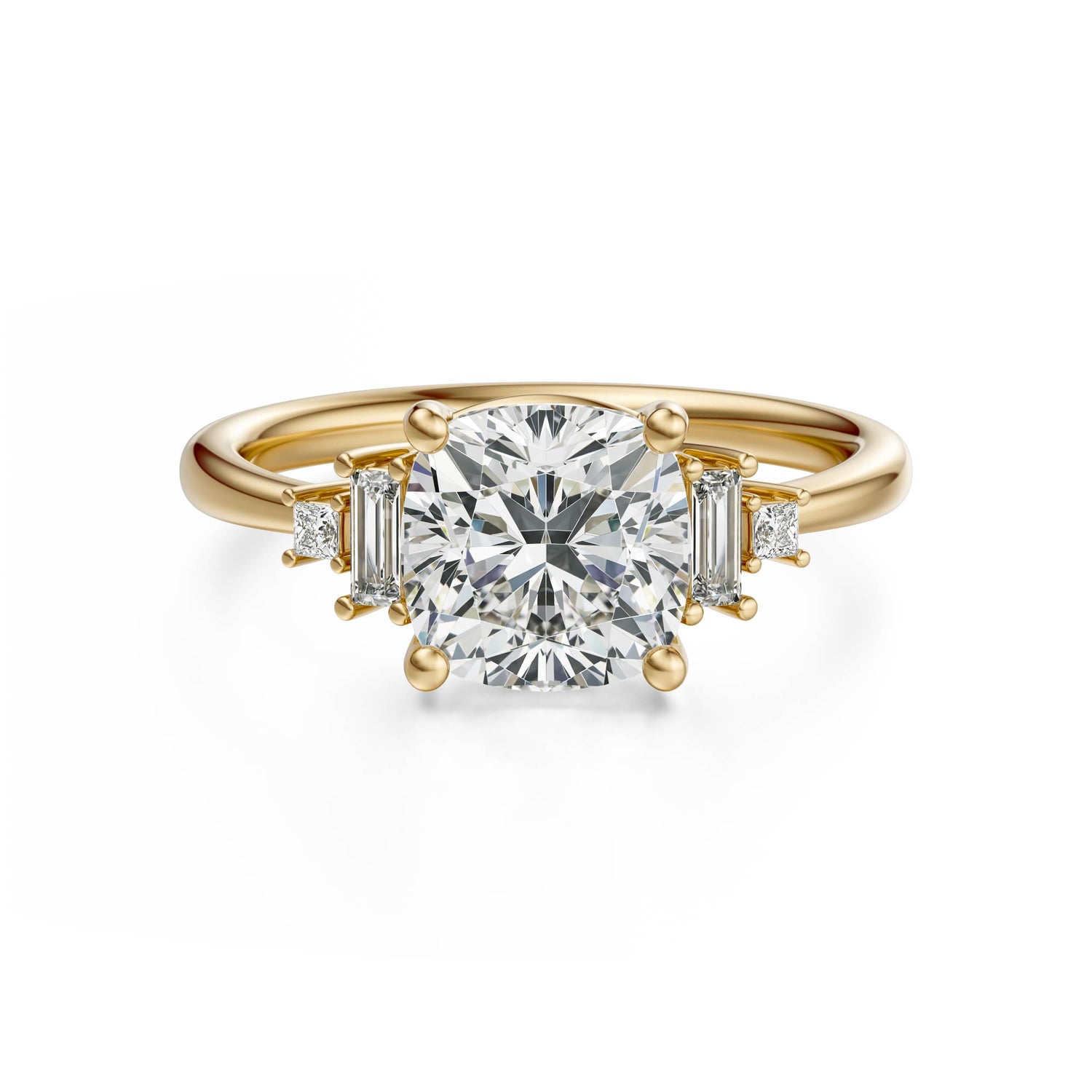 The Mira Ring | Cushion | Setting Only - Lavender Creek Gems 