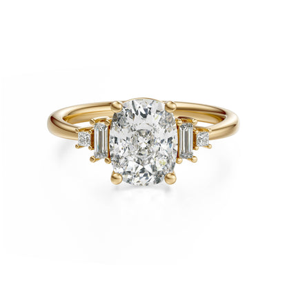 The Mira Ring | Elongated Cushion