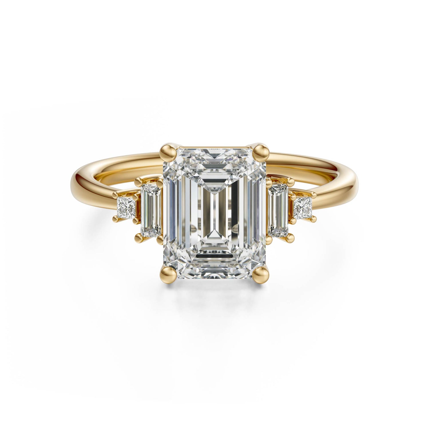 The Mira Ring | Emerald Cut | Setting Only