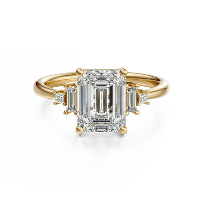 The Mira Ring | Emerald Cut | Setting Only