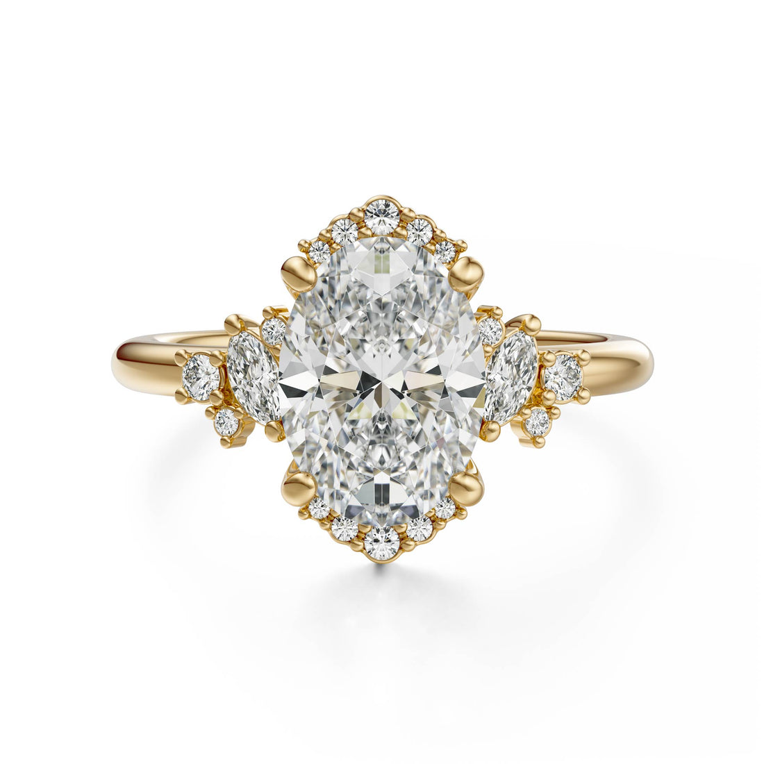 The Naevia Ring | Oval | Setting Only