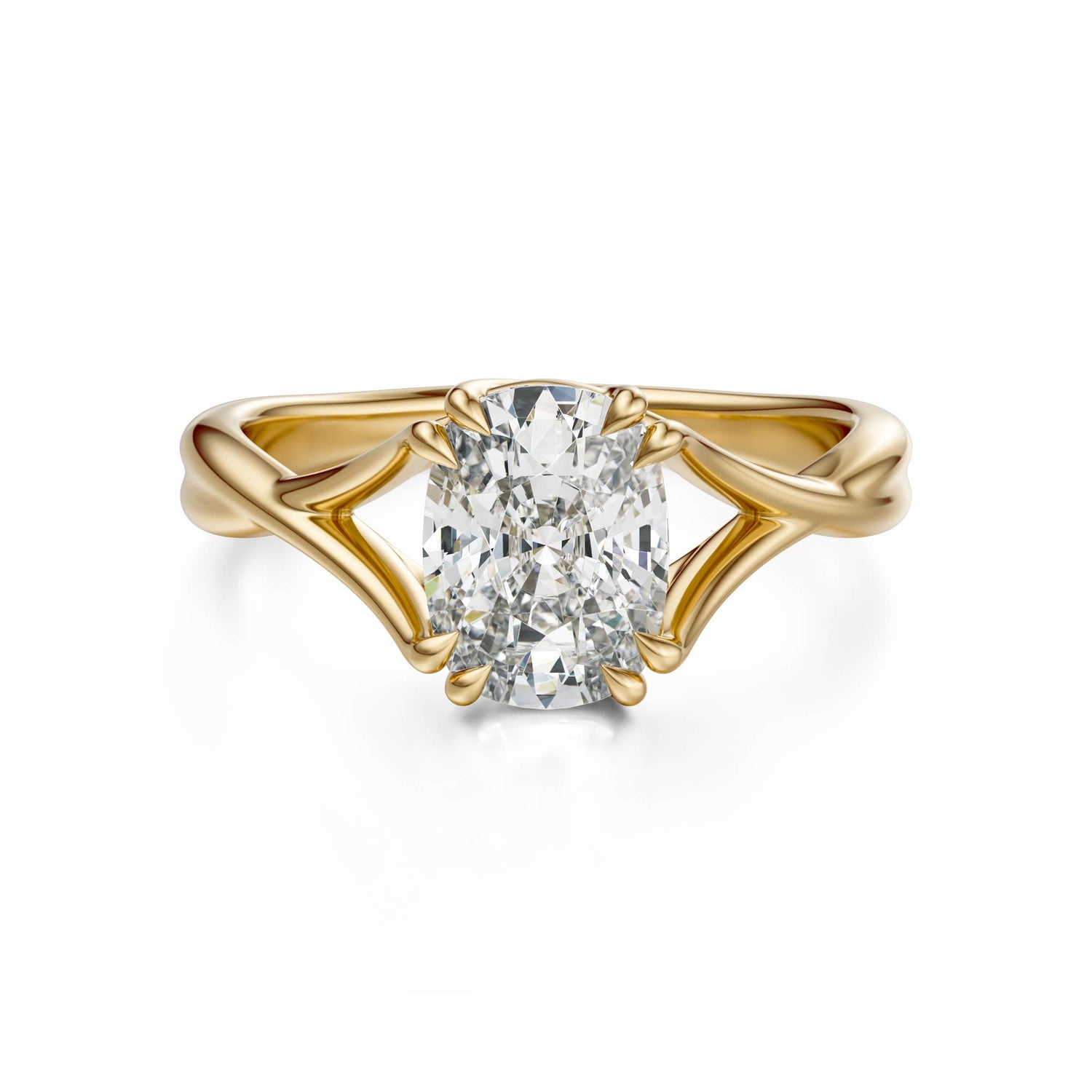 The Entwine Ring | Elongated Cushion - Lavender Creek Gems 