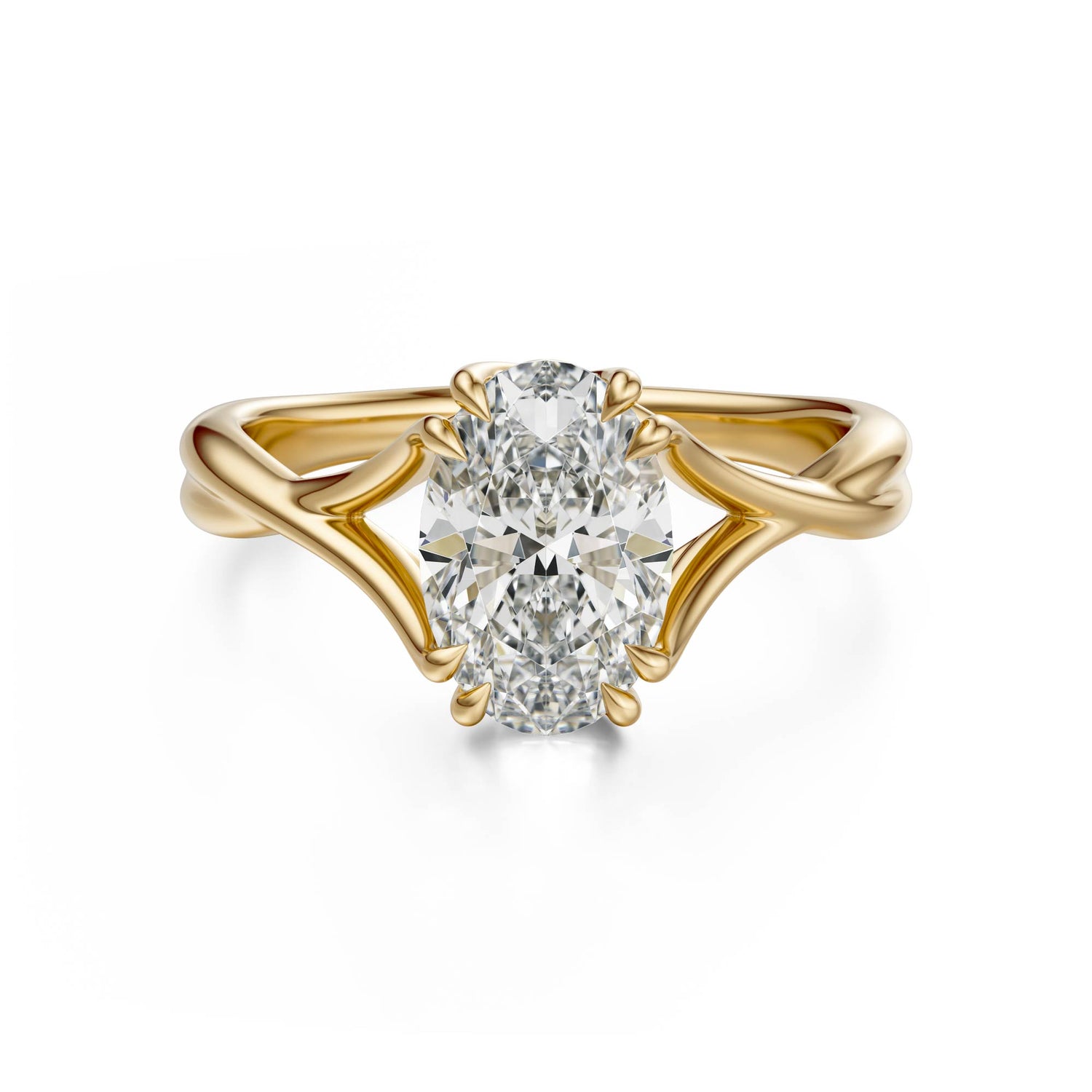 The Entwine Ring | Oval | Setting Only - Lavender Creek Gems 