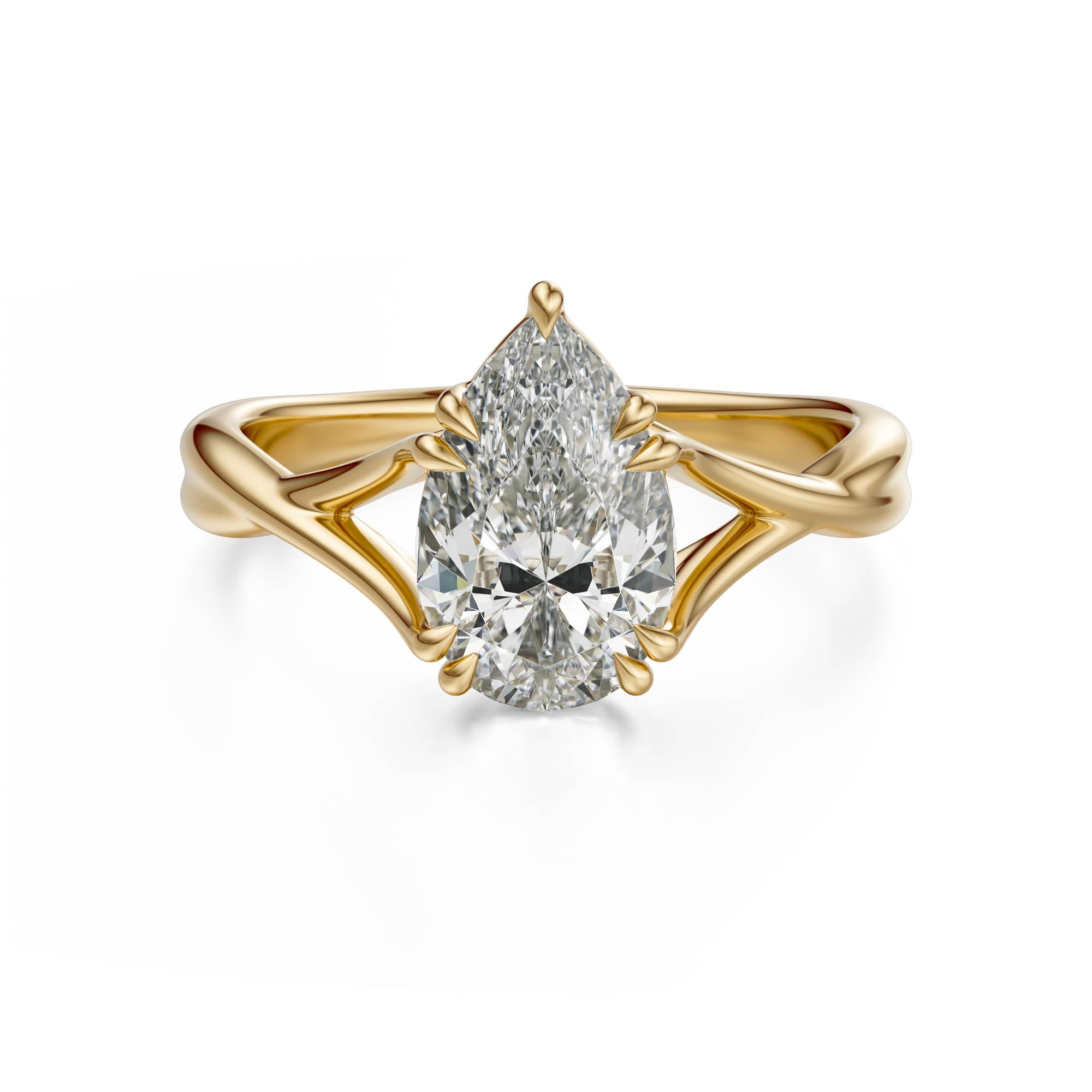 The Entwine Ring | Pear - Lavender Creek Gems 