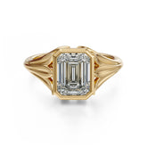 The Nightbloom Ring | Emerald Cut - Lavender Creek Gems 