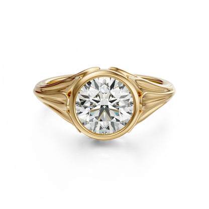 The Nightbloom Ring | Round | Setting Only - Lavender Creek Gems 