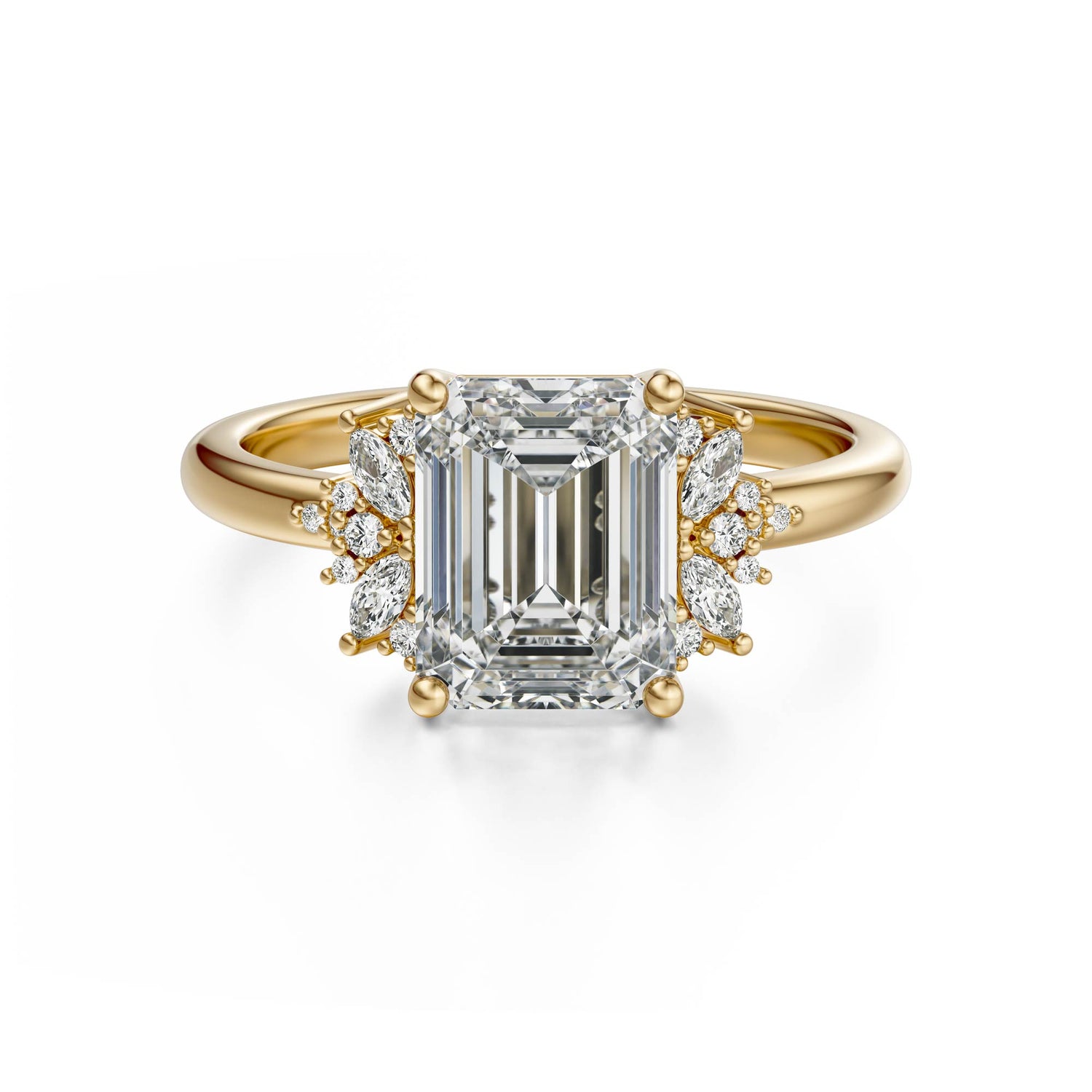 The Reverie Ring | Emerald Cut | Setting Only
