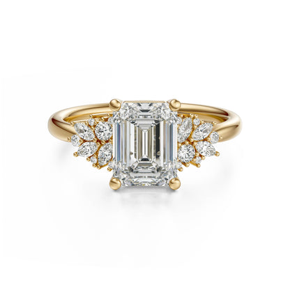 The Rosalie Ring | Emerald Cut | Setting Only