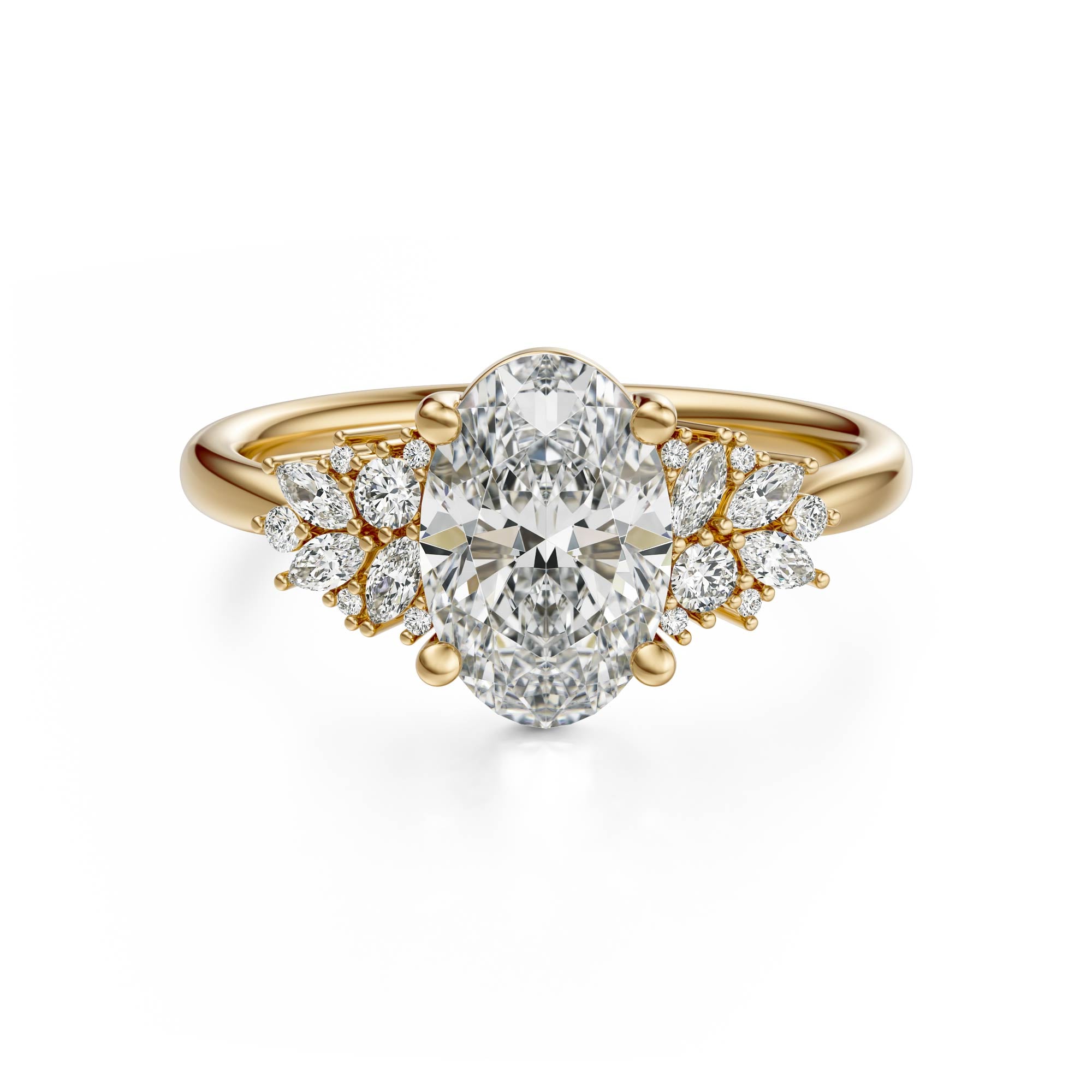 The Rosalie Ring | Oval | Setting Only - Lavender Creek Gems 