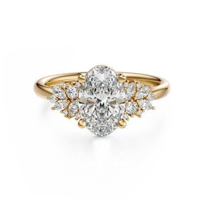 The Rosalie Ring | Oval | Setting Only - Lavender Creek Gems 