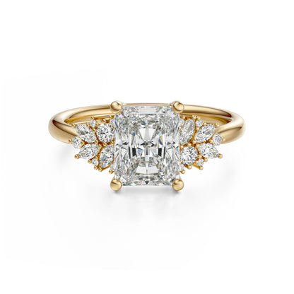The Rosalie Ring | Radiant | Setting Only - Lavender Creek Gems 