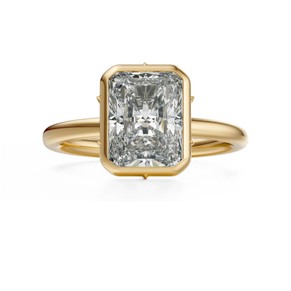 The Bezel Secret Garden Ring | Radiant | Setting Only