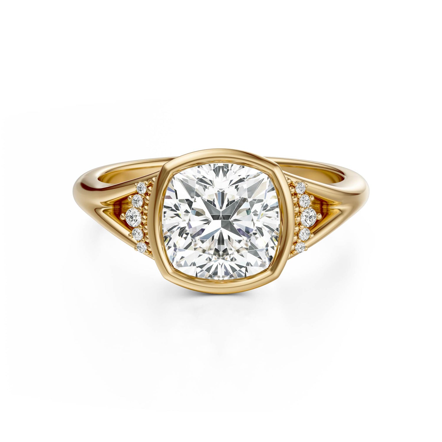 The Bezel Serendipity Ring | Cushion | Setting Only