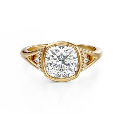 The Bezel Serendipity Ring | Cushion | Setting Only
