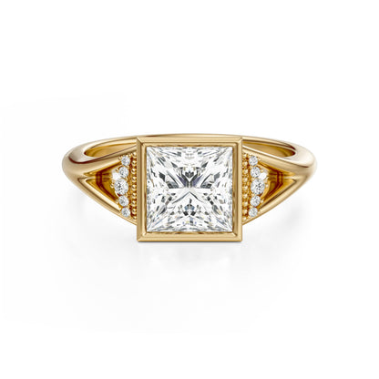 The Bezel Serendipity Ring | Princess | Setting Only