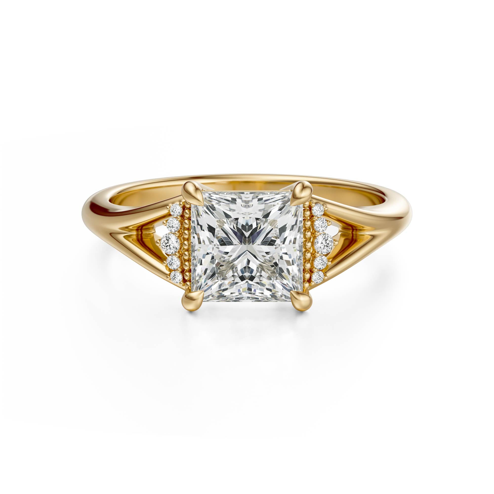 The Serendipity Ring | Princess | Setting Only - Lavender Creek Gems 