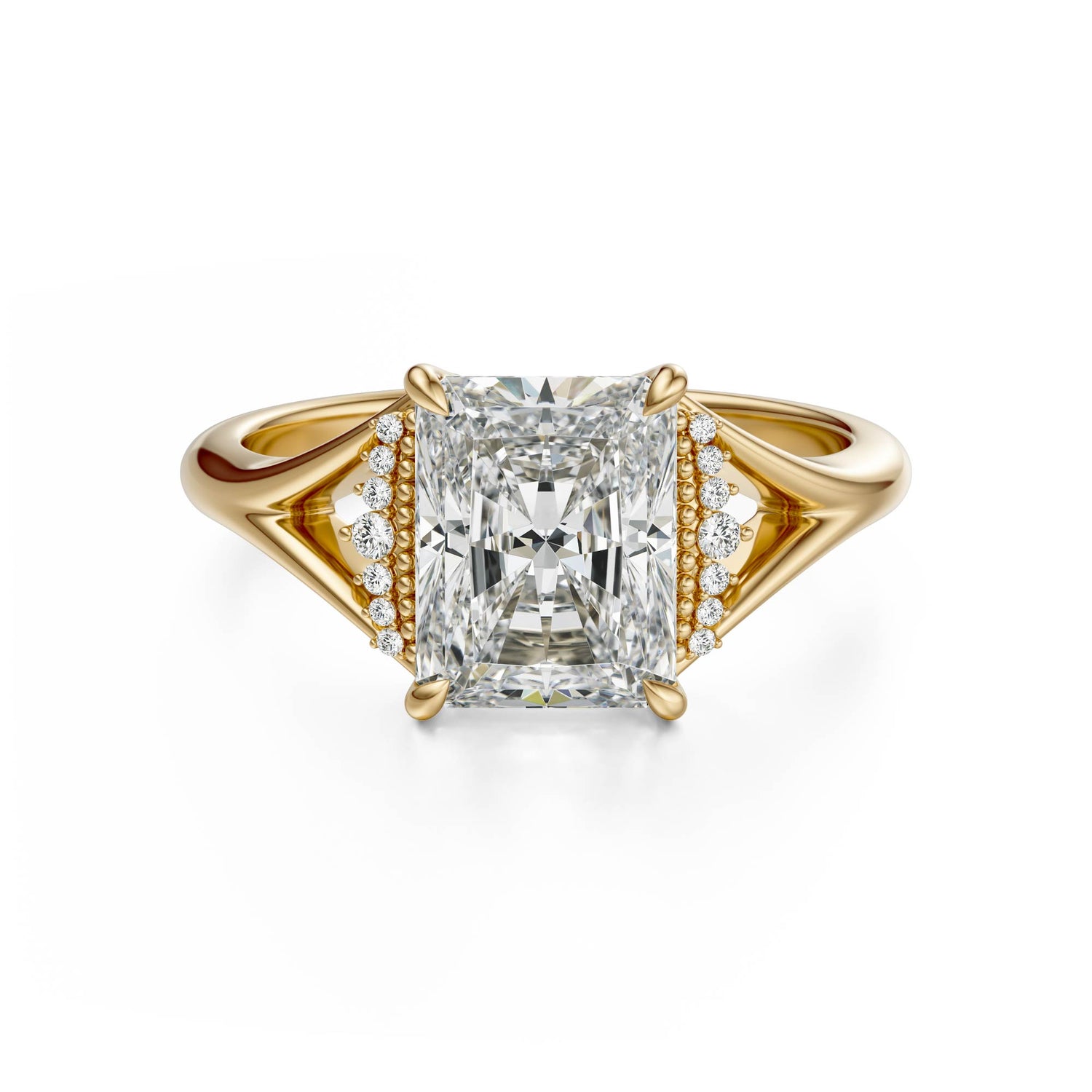 The Serendipity Ring | Radiant | Setting Only - Lavender Creek Gems 
