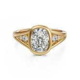 The Sitara Ring | Elongated Cushion - Lavender Creek Gems 