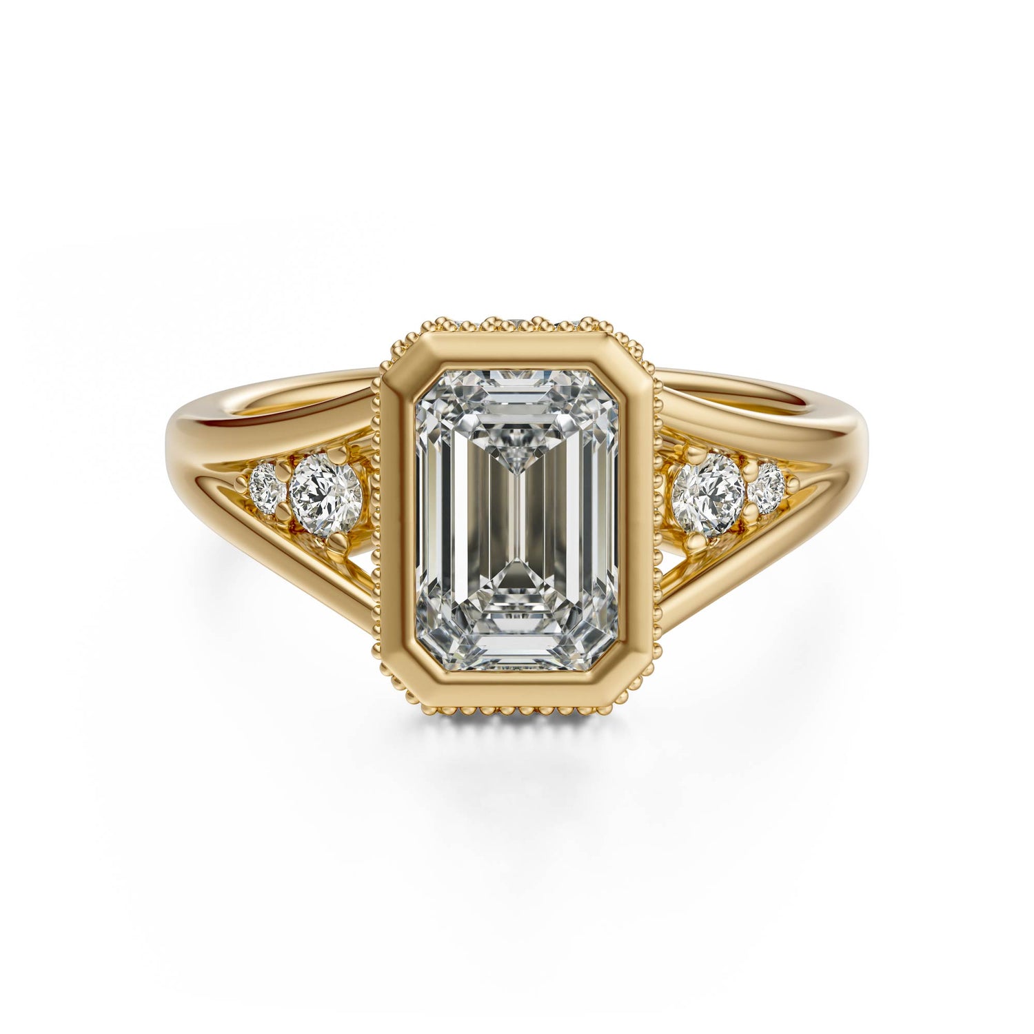 The Sitara Ring | Emerald Cut - Lavender Creek Gems 