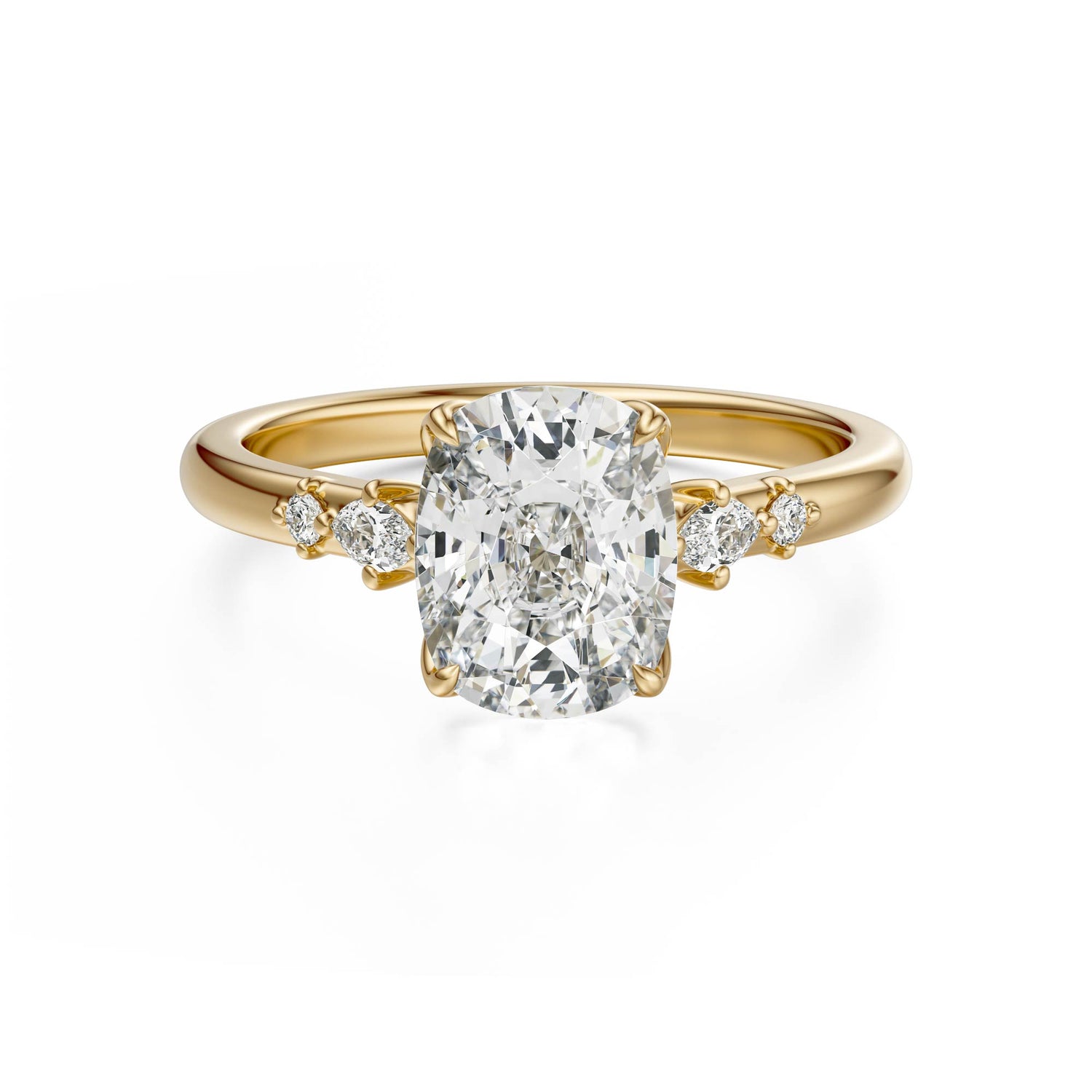 The Skye Ring | Elongated Cushion | Setting Only - Lavender Creek Gems 