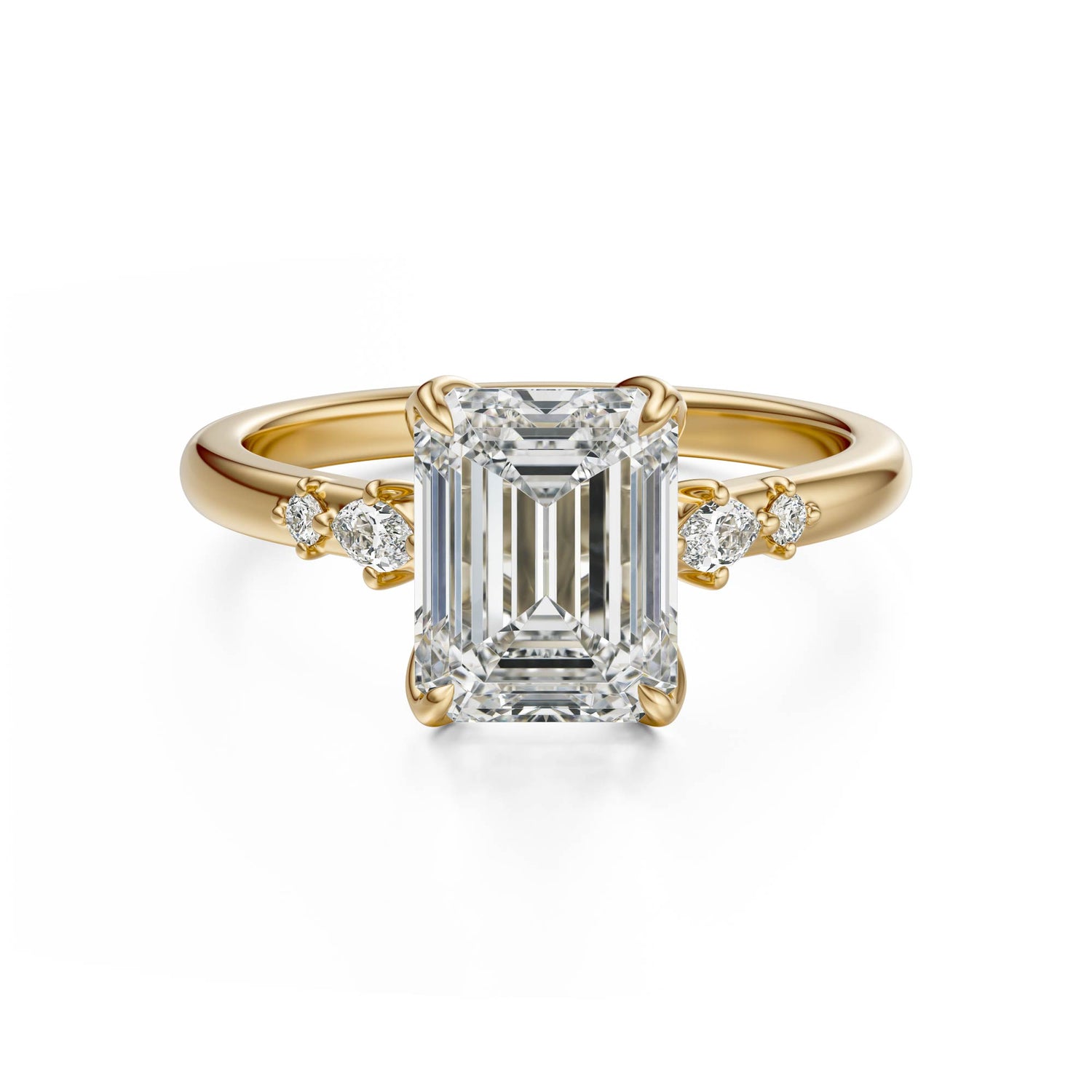 The Skye Ring | Emerald Cut - Lavender Creek Gems 