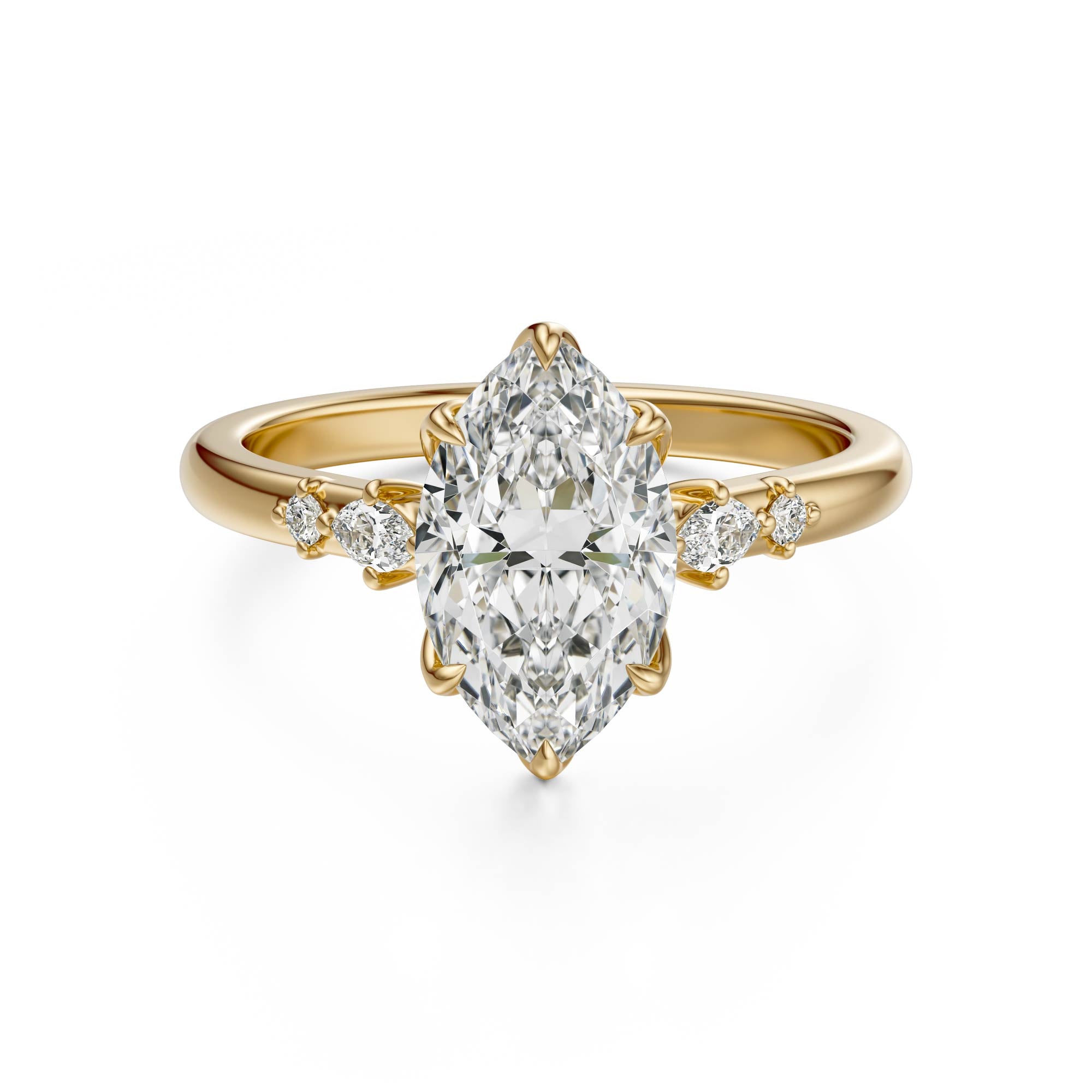 The Skye Ring | Marquise | Setting Only - Lavender Creek Gems 
