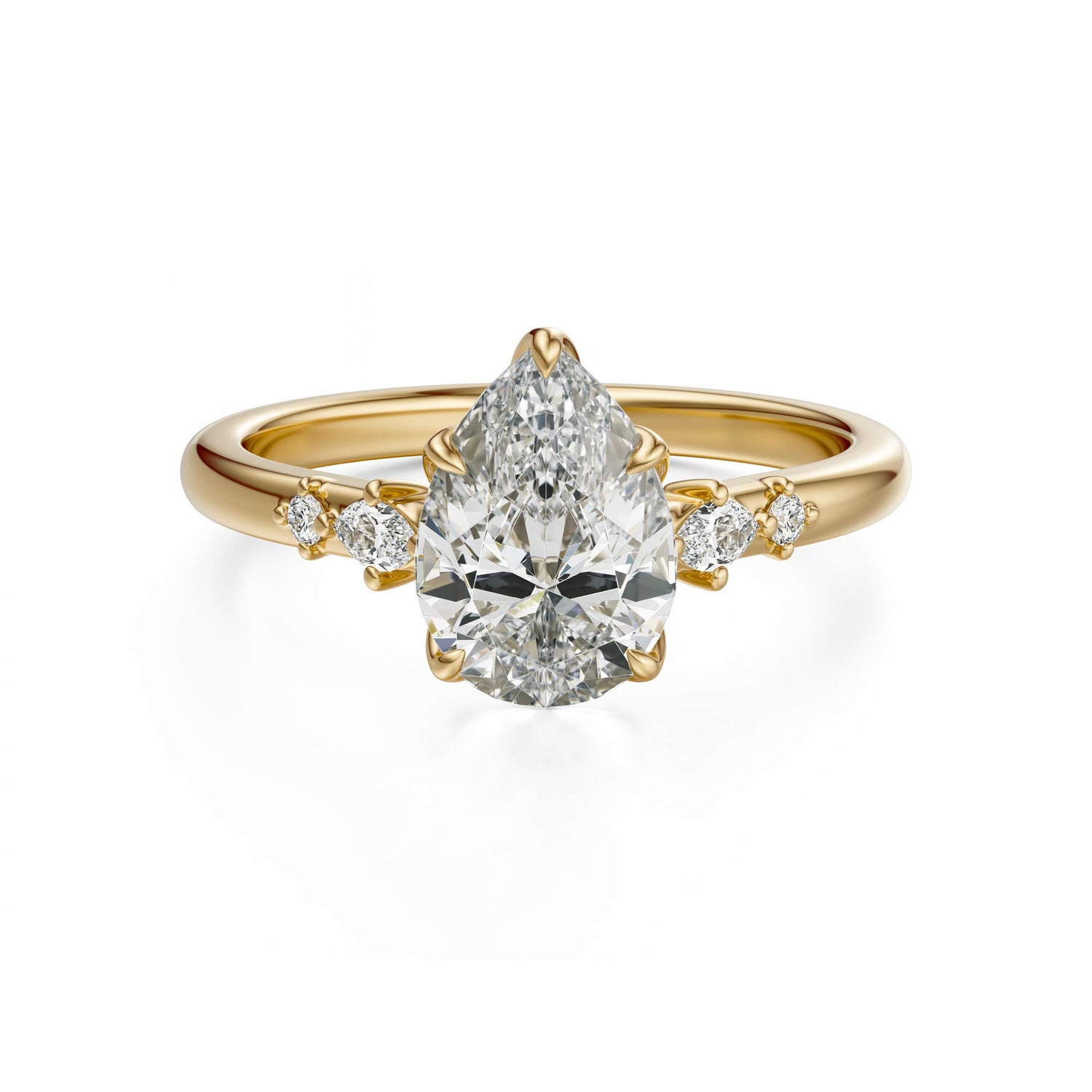 The Skye Ring | Pear | Setting Only - Lavender Creek Gems 