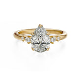 The Skye Ring | Pear | Setting Only - Lavender Creek Gems 