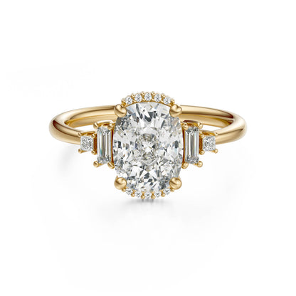 The Sura Ring | Elongated Cushion | Setting Only