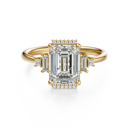The Sura Ring | Emerald Cut | Setting Only