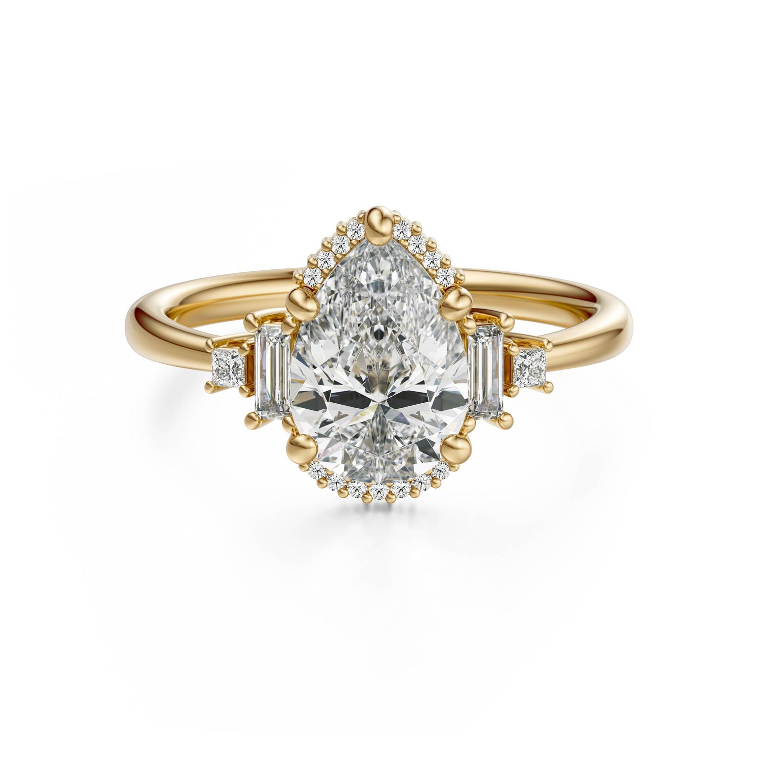 The Sura Ring | Pear | Setting Only