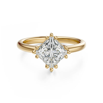 The Thalassa Ring | Princess | Setting Only - Lavender Creek Gems 