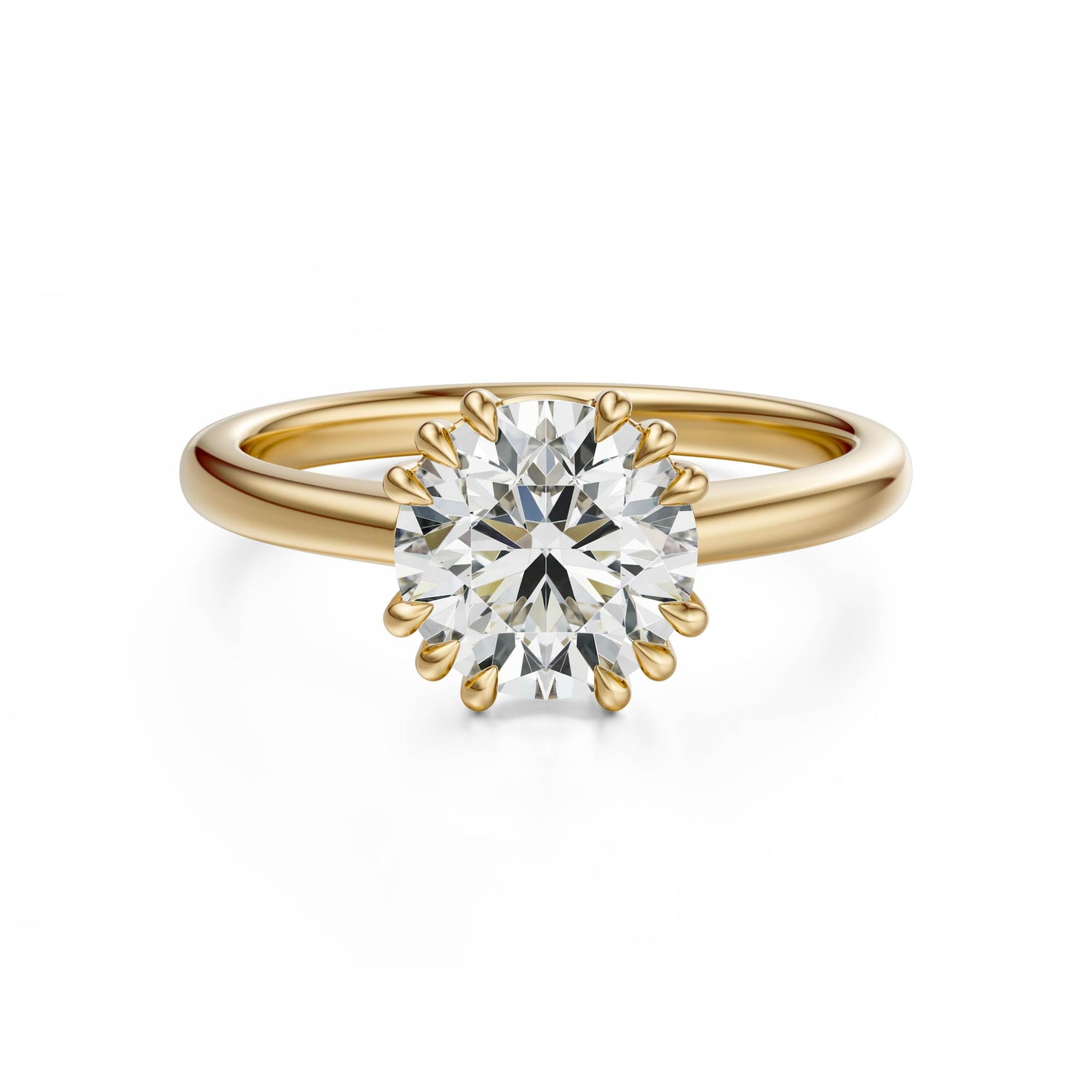 The Thalassa Ring | Round | Setting Only - Lavender Creek Gems 