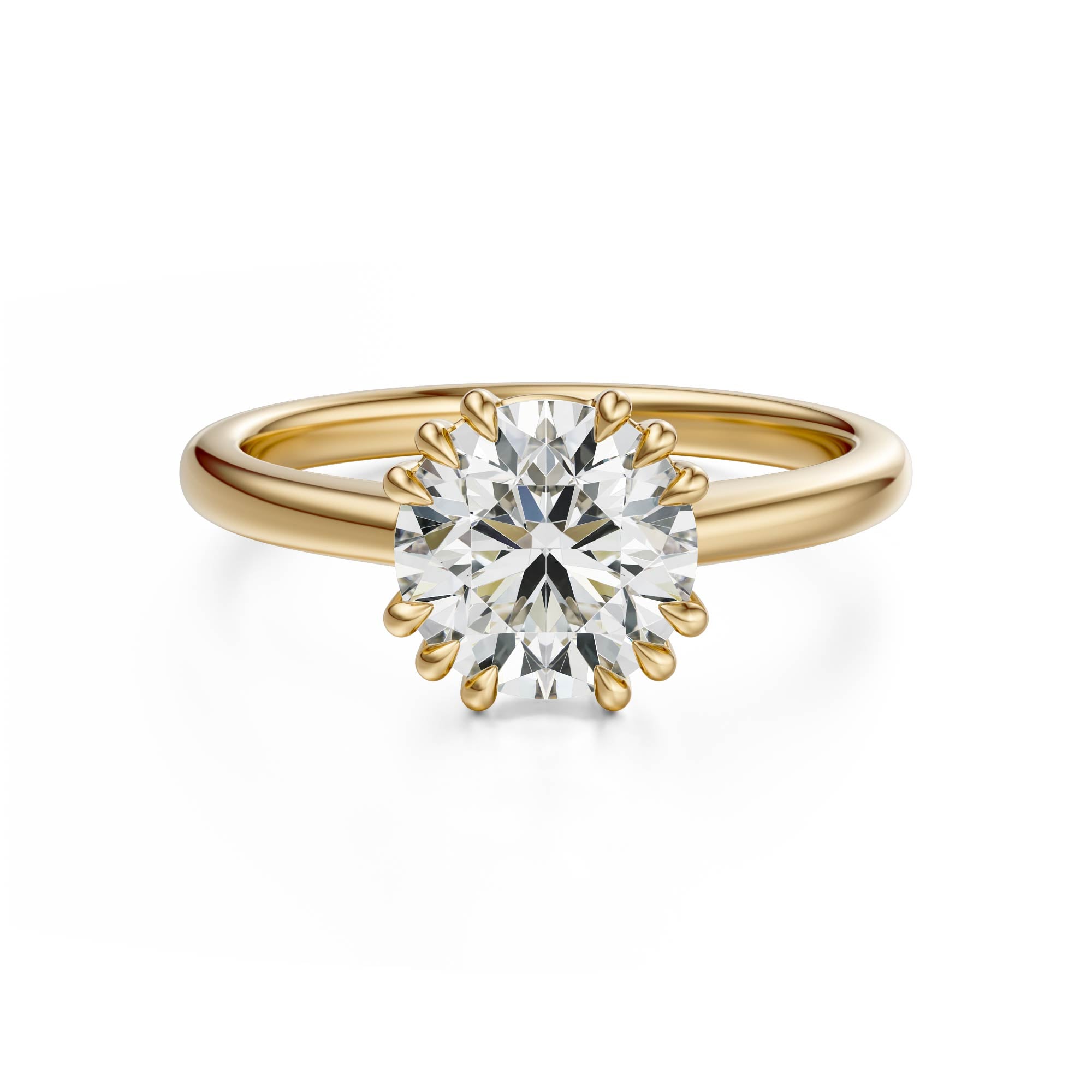 The Thalassa Ring | Round | Setting Only - Lavender Creek Gems 