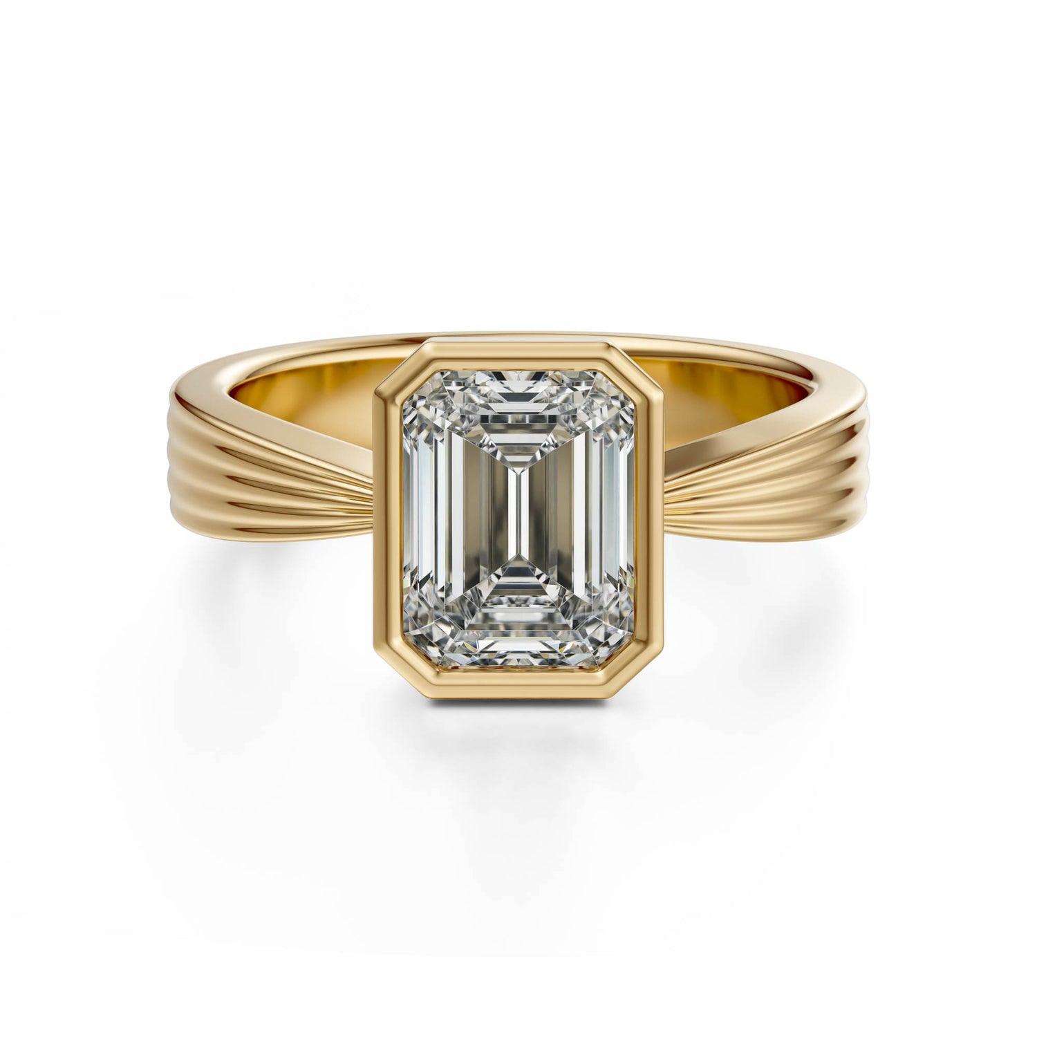 The Veil Ring | Emerald Cut - Lavender Creek Gems 